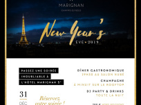 Réveillon du Nouvel An 2019 à l'Hôtel Marignan