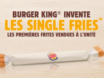 Burger King lance les Single Fries, des frites à l'unité
