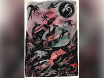 Patrick Navaï, poissons sans frontières à la Halle Saint-Pierre