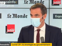 Covid-19 : Olivier Véran note une amélioration dans les chiffres de nouveaux cas, un «frémissement»
