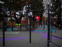 Le Parc de la Villette ouvre son nouvel espace de workout, le jardin des Voltiges