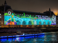 Caillebotte en Lumière, le spectacle gratuit de vidéo mapping sur la façade du Musée d'Orsay