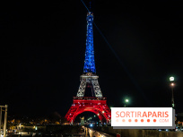 La Tour Eiffel en bleu blanc rouge ces 12 et 13 novembre 2025