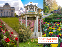Le Parc de Bagatelle au printemps qui dévoile ses cerisiers, tulipes et jonquilles