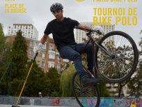 Tournoi de Bike Polo Place de la Bourse à Paris