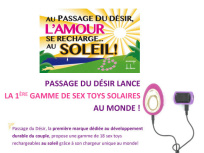 sex toys solaire, passage du désir, sex toys rechargeables au soleil