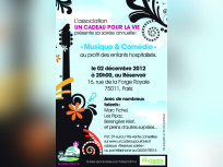 soirée de noel un cadeau pour la vie, musique et comédie