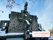 Paris : quelle est cette sculpture en forme de visage inca ? 