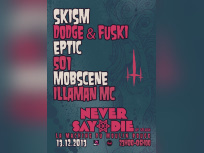 Never Say Die X Splash à la Machine du Moulin Rouge