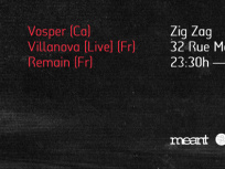 Meant Night au Zig Zag Club avec Villanova