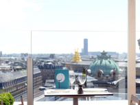 Le Caffè Burlot sur la terrasse des Galeries Lafayette