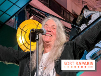 Patti Smith en séance de dédicaces à la librairie Gallimard à Paris