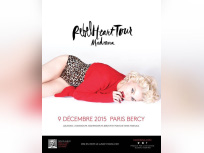 Madonna en concert à Paris Bercy en décembre 2015