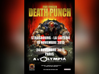 Five Finger Death Punch en concert à l’Olympia de Paris en novembre 2015