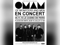 Of Monsters And Men en concert au Casino de Paris en novembre 2015