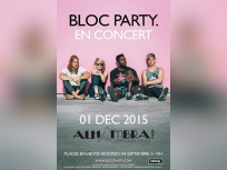 Bloc Party en concert à l’Alhambra de Paris en décembre 2015