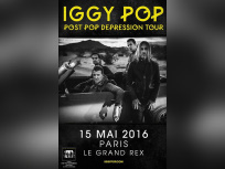 Iggy Pop en concert au Grand Rex de Paris en mai 2016