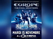 Europe en concert à l’Olympia de Paris en novembre 2016
