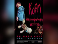 Korn en concert au Zénith de Paris en mars 2017