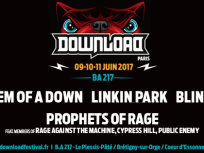 Download Festival Paris 2017 : Prophets of Rage, Linkin Park, Blink 182 rejoignent la programmation
