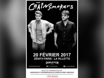 The Chainsmokers en concert au Zénith de Paris en février 2017