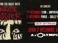 Alice Cooper en concert à l'Olympia de Paris en décembre 2017