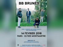 Les BB Brunes en concert à L’Elysée Montmartre de Paris en février 2018