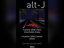 Alt-J en concert à l'Arena Bercy de Paris en 2018