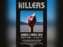 The Killers en concert au Zénith de Paris en mars 2018