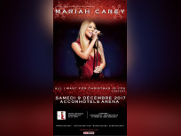 Mariah Carey en concert à l'AccorHotels Arena Bercy de Paris en décembre 2017