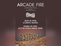 Arcade Fire en concert à l'AccorHotels Arena Bercy de Paris en avril 2018