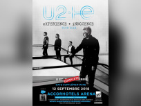 U2 en concert à l'AccorHotels Arena Bercy de Paris en septembre 2018