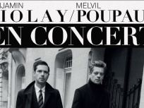 Benjamin Biolay et Melvil Poupaud en concert à l'Olympia de Paris en février 2019