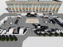 Gay Games 2018 à Paris : village sur le Parvis de l'Hôtel de Ville