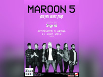 Maroon 5 en concert à l'AccorHotels Arena Bercy de Paris en juin 2019