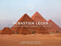 Sébastien Léger en live streaming au pied des pyramides de Gizeh pour Cercle