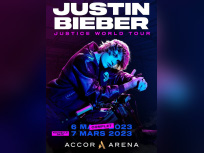 Justin Bieber en concert à l’Accor Arena de Paris en mars 2023