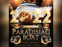 Paradisiac Croisière Boat Party New Year 2022 à Paris
