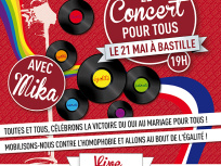 Le Concert pour tous : concert gratuit à Paris Bastille pour célébrer le Mariage pour Tous