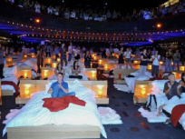 À l'Olympia, en 2010, soirée au lit