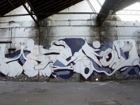 Performance de street art : Esmo investit le MUR XIII