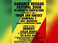 Concert, Paris, Garance Reggae Festival, Zénith, Shaggy, Tiken Jah Fakoly