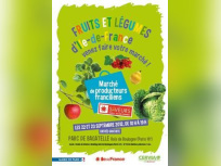 Marché de fruits et légumes 100% francilien au Parc de Bagatelle 