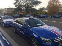 Des Taxis aux couleurs du PSG à Paris