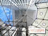 Réouverture du toit de la Grande Arche de La Défense
