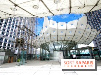 Réouverture du toit de la Grande Arche de La Défense