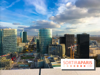 Réouverture du toit de la Grande Arche de La Défense