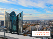 Réouverture du toit de la Grande Arche de La Défense
