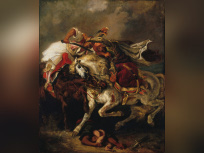 Exposition au Musée Delacroix, Un duel romantique, Le Giaour de Lord Byron par Delacroix