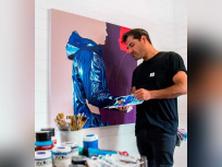 Semaine Live Painting et NFT avec Ruben Carrasco et Sebastian Riffo à la galerie Goldshteyn-Saatort